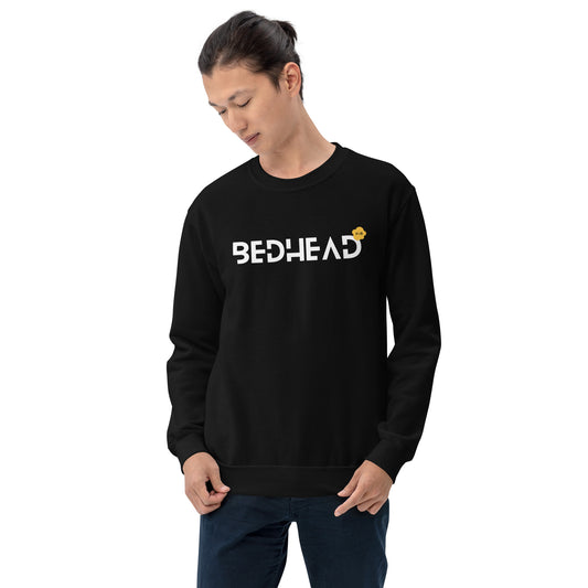 BEDHEAD WHITE TEXT Unisex Sweatshirt